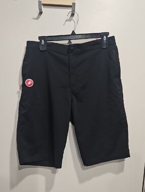 Castelli Black Shorts with Elastic Waist Large